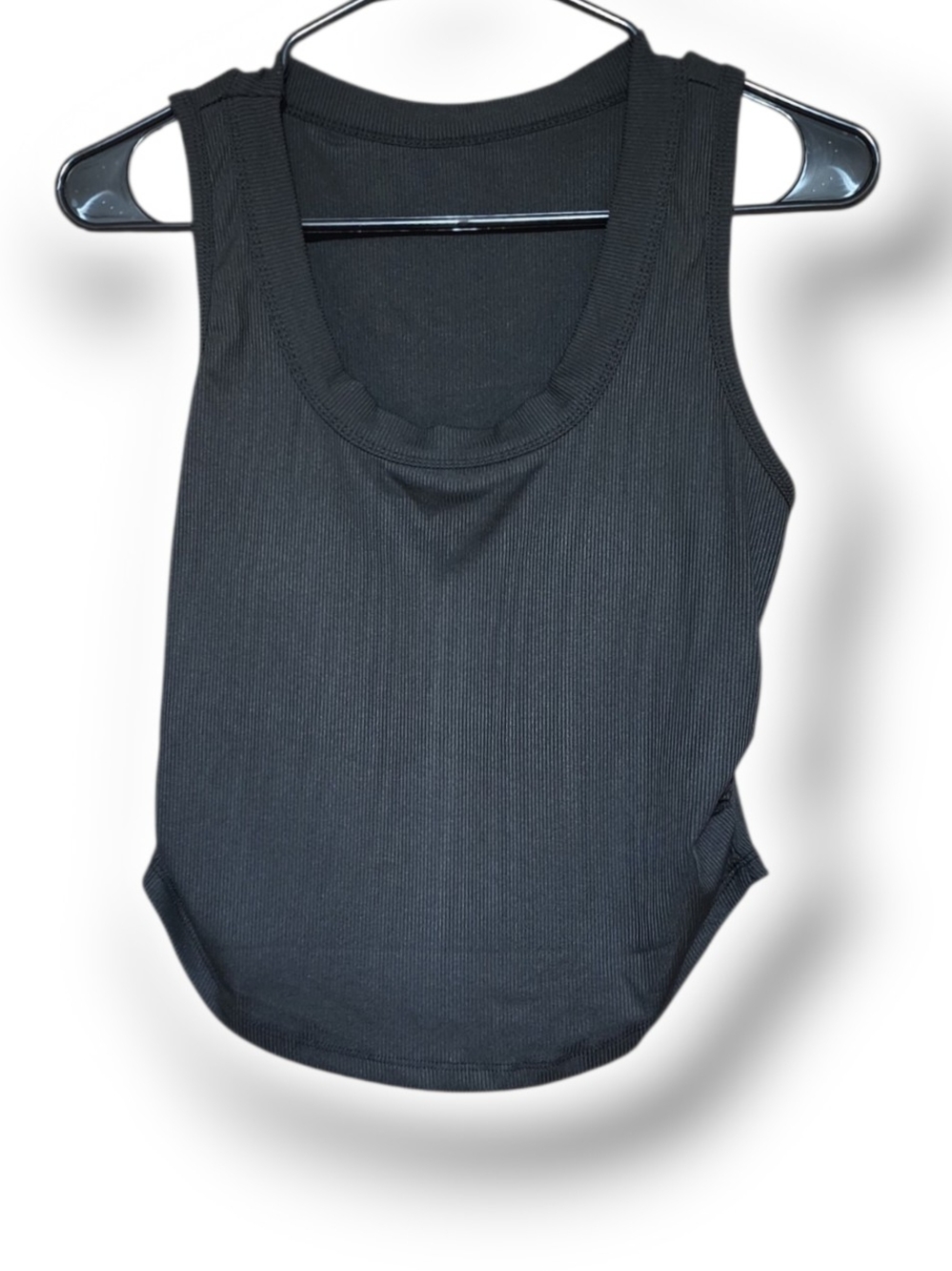 Classic Women's Black Ribbed Tank Top